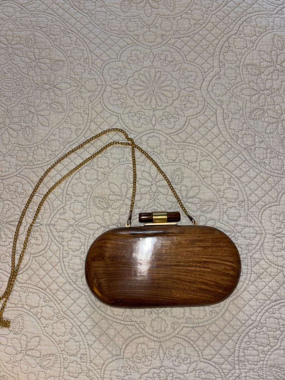 Auvre Lifestyle Wooden Clutch
